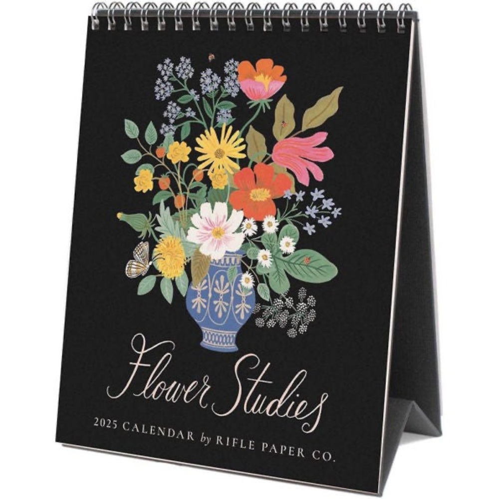 Rifle Paper Co. Flower Studies 2025 Desktop Calendar